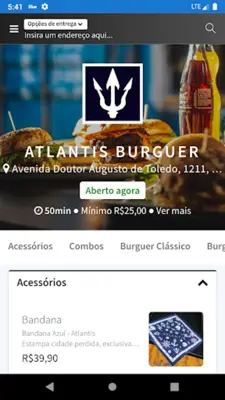 Atlantis Burguer android App screenshot 4